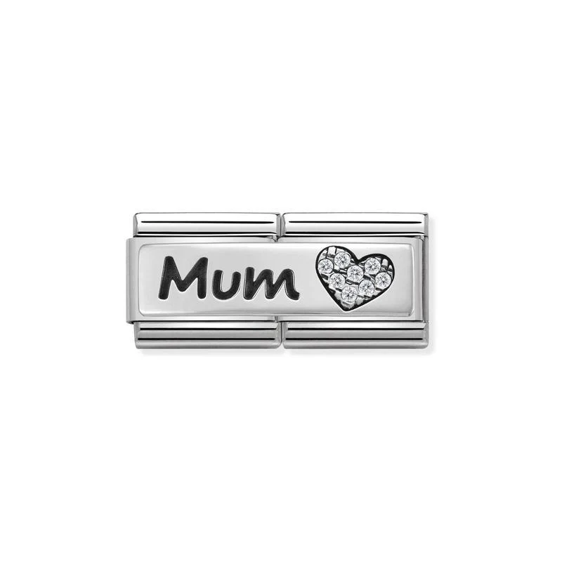 Composable Classic Double Link Mum And Heart