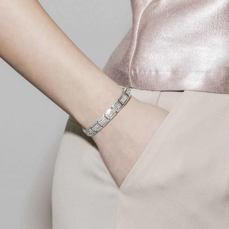 Composable Classic Link Gemini in Silver and Stone - Image 2