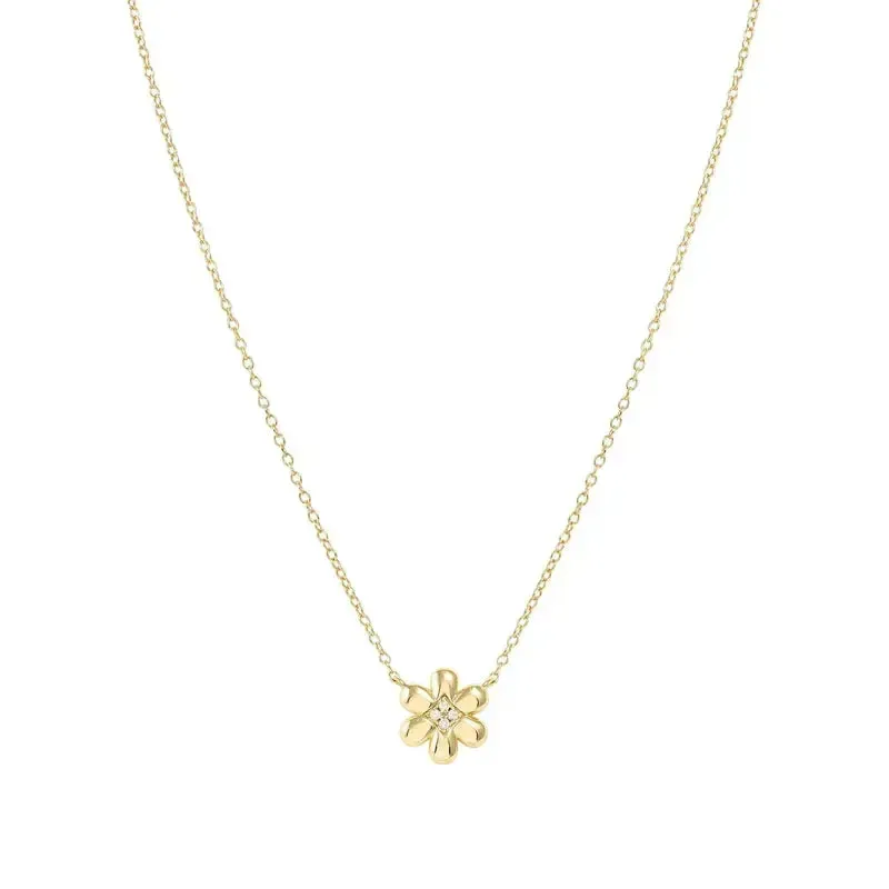 Nomination Gold Petit Sparkle Flower Necklace - Image 4