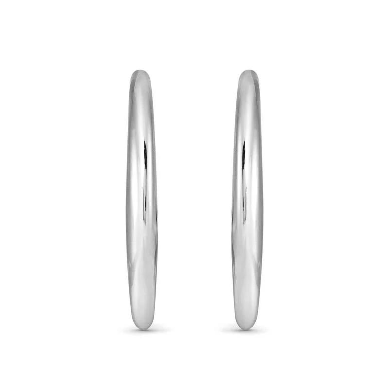 Nomination Ecclectica Medium Silver Drop Hoop Earrings - Image 2