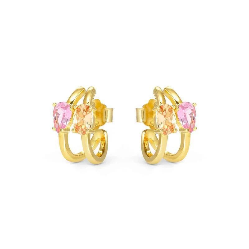 Nomination Colour Wave Aurora Ed Gold Hoop Earrings - Image 6