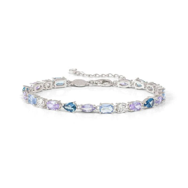 Nomination Silver Colour Wave Aurora Mixed Stone Silver Bracelet