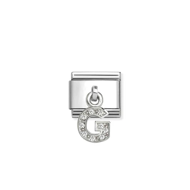 Nomination Composable Classic Link, Sparkling Letter G