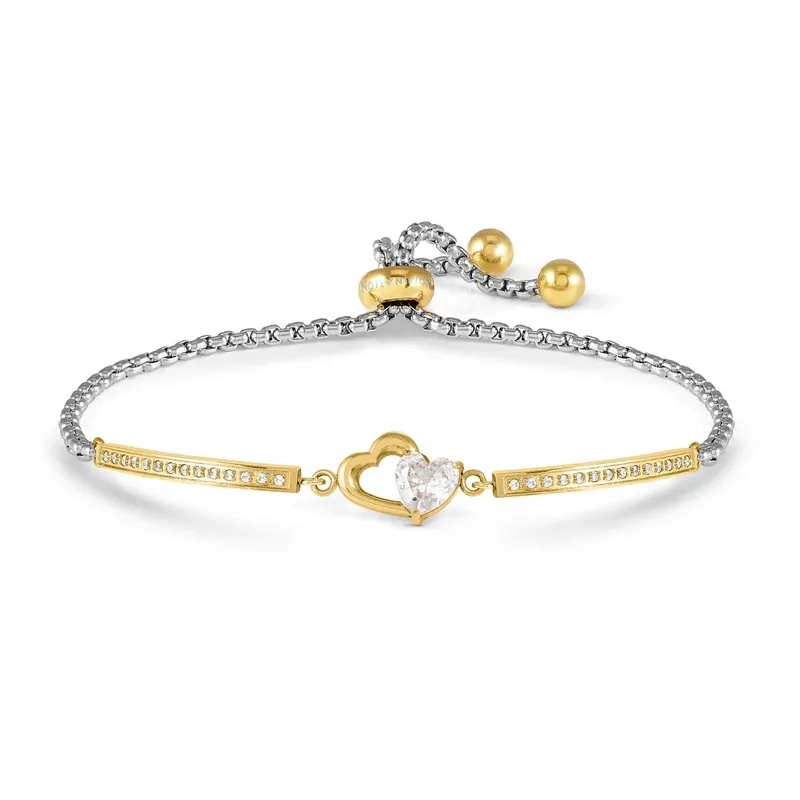 Nomination Double Heart Milleluci Bracelet with White Cubic Zirconia - Image 2