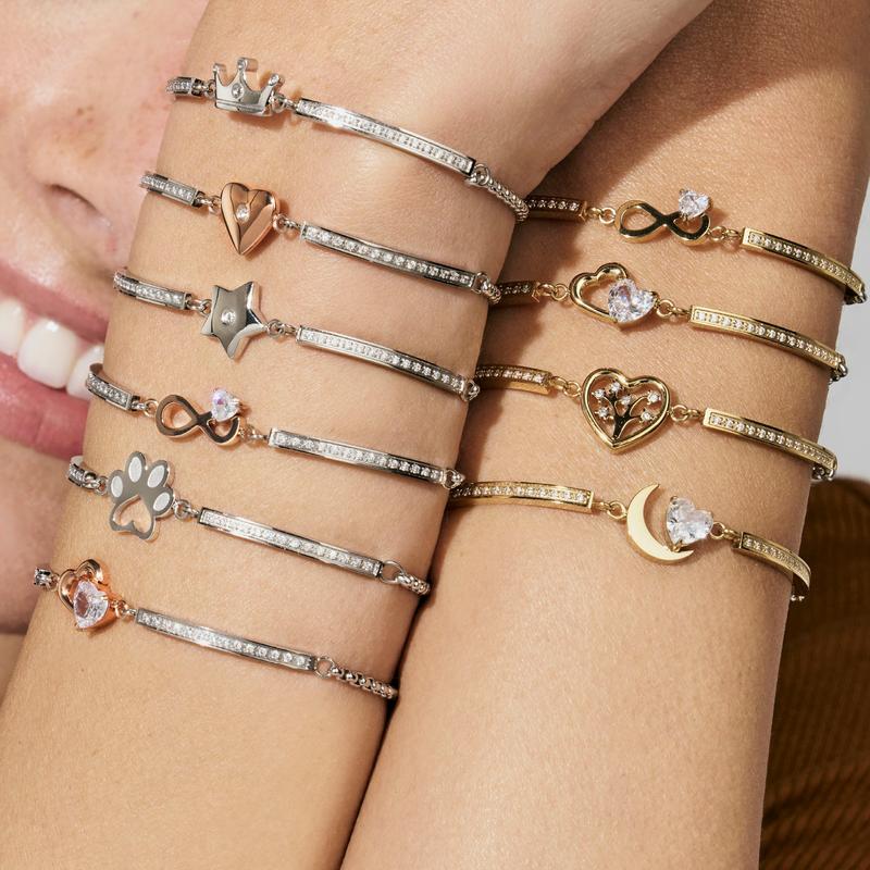 Nomination Double Heart Milleluci Bracelet with White Cubic Zirconia - Image 6