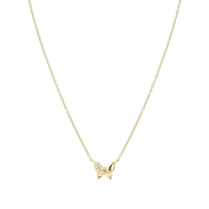 Nomination Gold Petit Sparkle Butterfly Necklace - Image 4