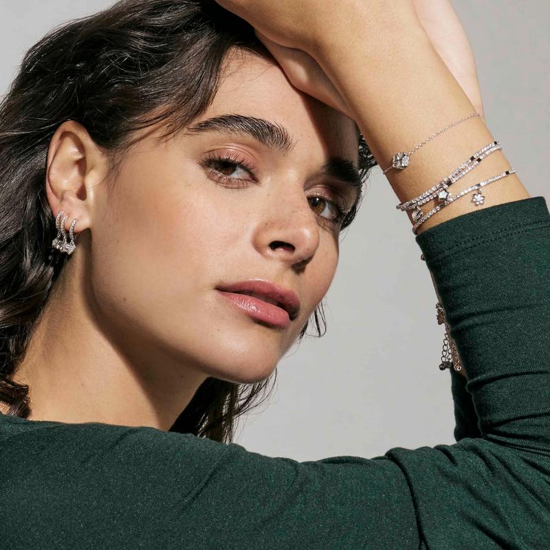 Nomination Petit Sparkle Silver Clover Bracelet - Image 3