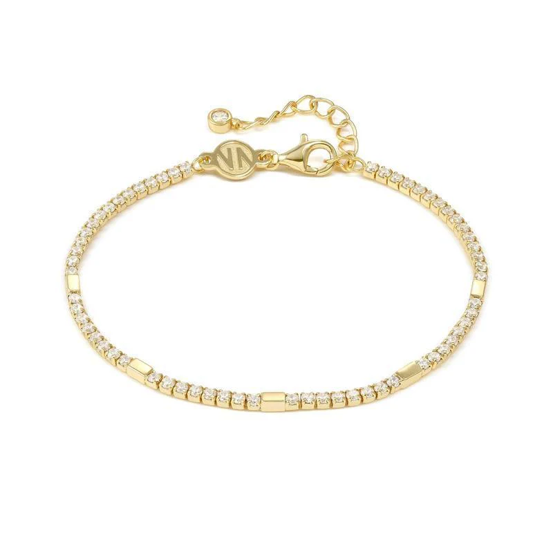 Nomination Gold Petit Sparkle Cubic Zirconia Tennis Bracelet