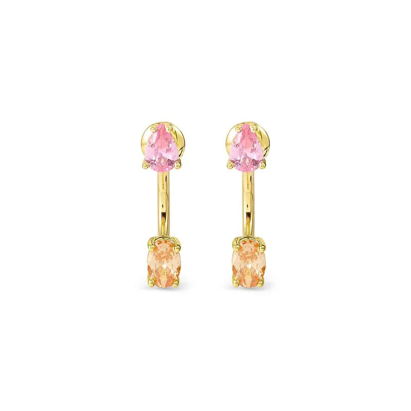 Nomination Yellow Gold Ear Jackets with Sparking Cubic Zirconia - Image 4