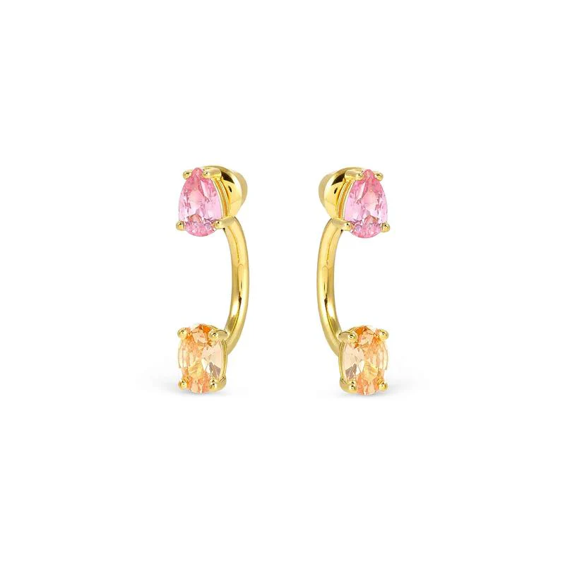 Nomination Yellow Gold Ear Jackets with Sparking Cubic Zirconia - Image 5