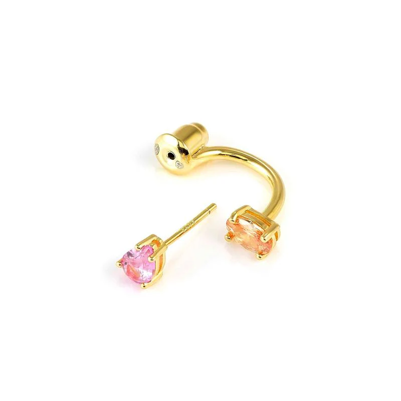 Nomination Yellow Gold Ear Jackets with Sparking Cubic Zirconia - Image 6