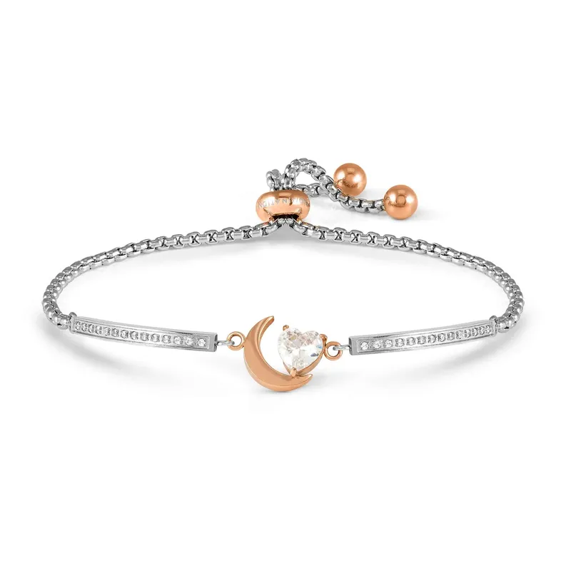 Nomination Milleluci Moon with Cubic Zirconia Adjustable Stainless-Steel Bracelet - Image 2