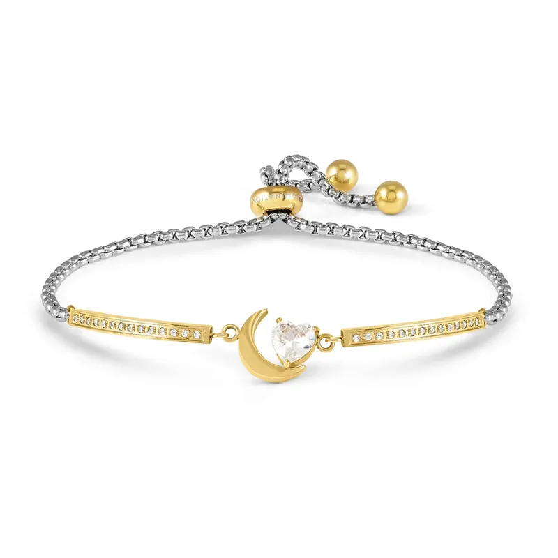 Nomination Milleluci Moon with Cubic Zirconia Adjustable Stainless-Steel Bracelet - Image 3