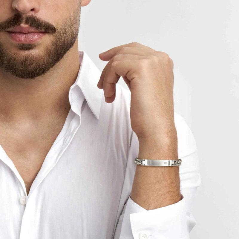Nomination B-Yond Bracelet, Stainless Steel Chain with Stones - Image 2