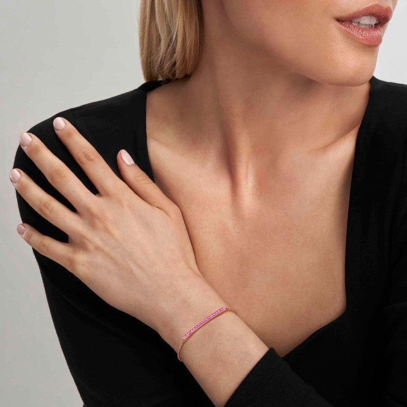 Nomination Carismatica Bracelet, Pink Cubic Zirconia, Rose Gold - Image 2