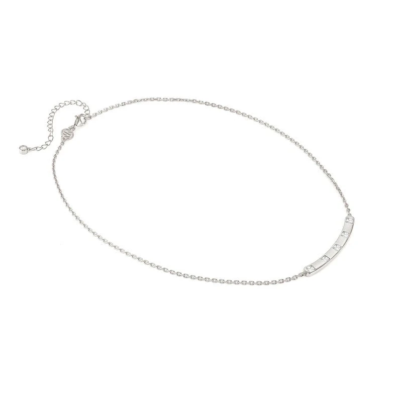 Nomination Carismatica Necklace, Bar, White Cubic Zirconia, Silver - Image 4