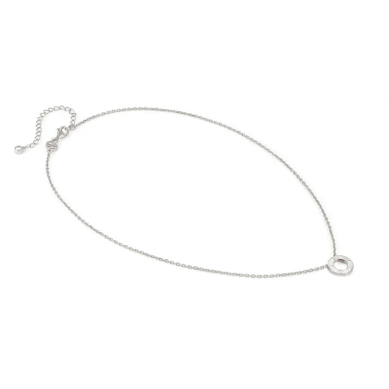 Nomination Carismatica Necklace, Circle, White Cubic Zirconia, Silver - Image 4