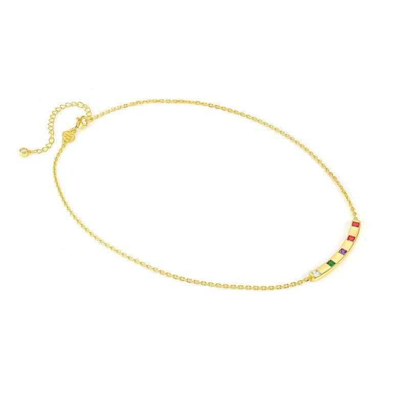 Nomination Carismatica Necklace, Plate, Multicoloir Cubic Zirconia, 18K Gold - Image 4