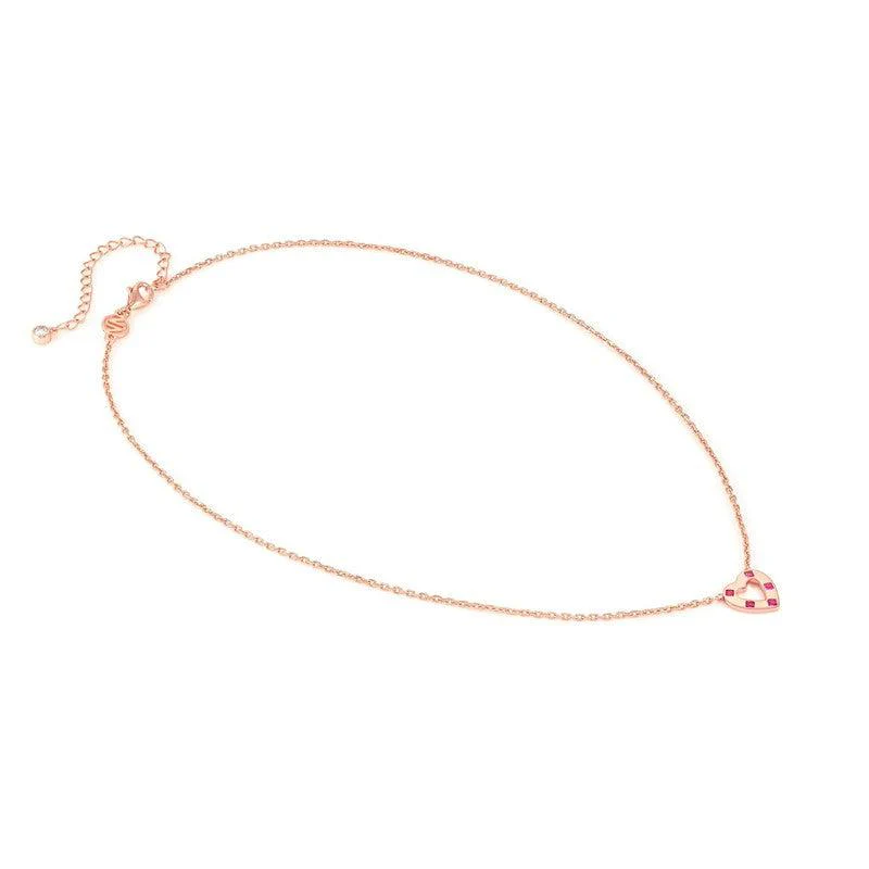 Nomination Carismatica Necklace, Rose Gold Heart & Stones - Image 3