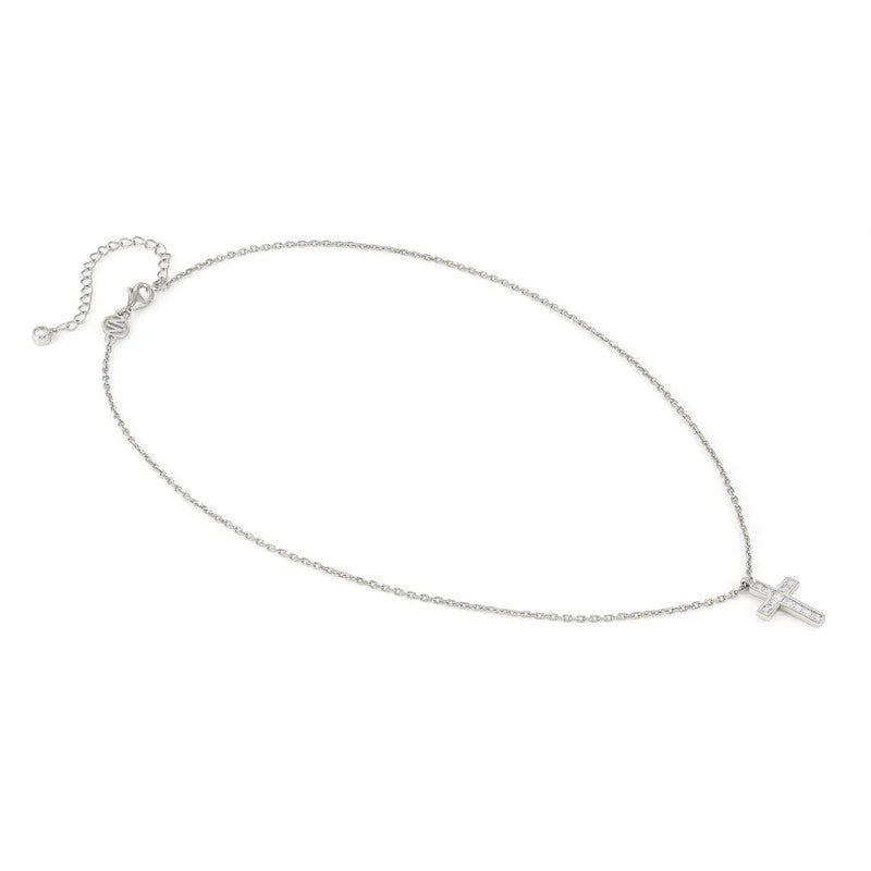Nomination Carismatica Necklace, Silver Cross & Stones - Image 3