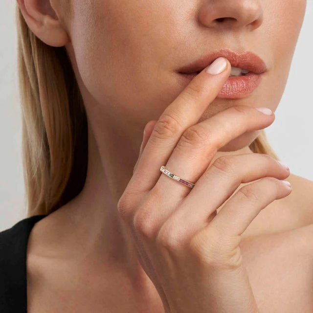 Nomination Carismatica Ring, Mixed Cubic Zirconia, 18K Gold - Image 2