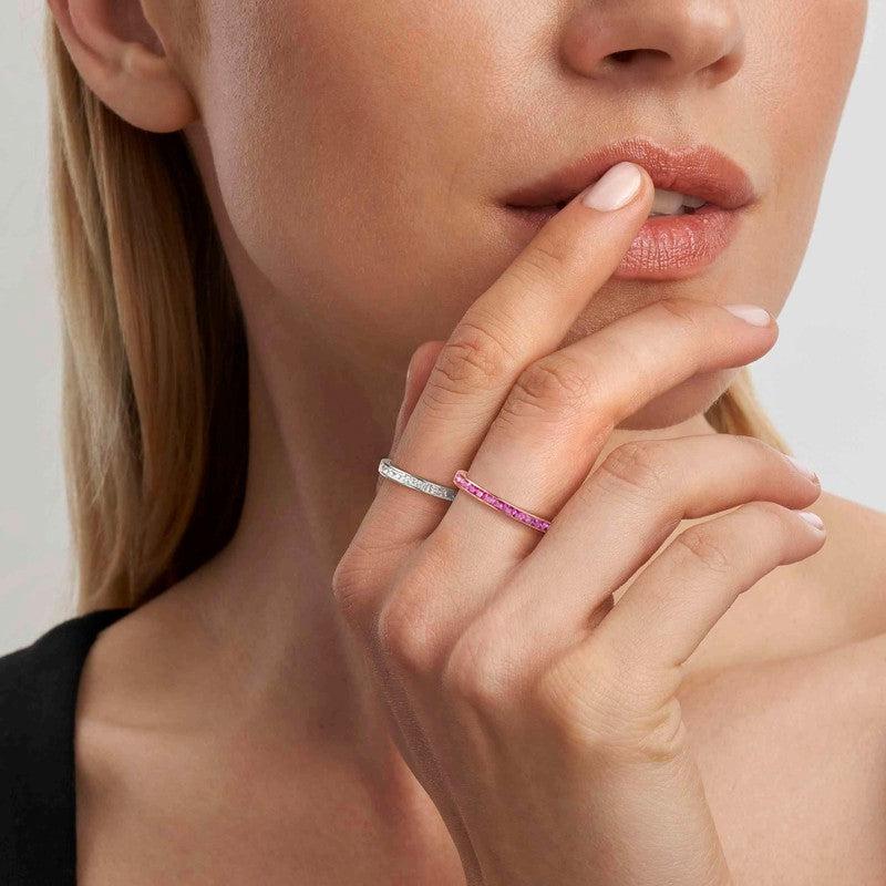 Nomination Carismatica Ring, Pink Cubic Zirconia, Rose Gold - Image 3