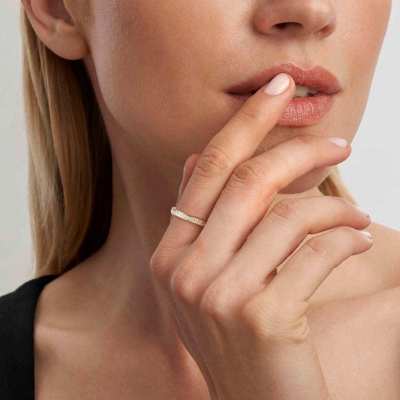 Nomination Carismatica Ring, White Cubic Zirconia, 18K Gold - Image 2