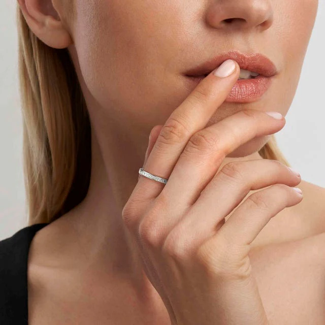 Nomination Carismatica Ring, White Cubic Zirconia, Silver - Image 2