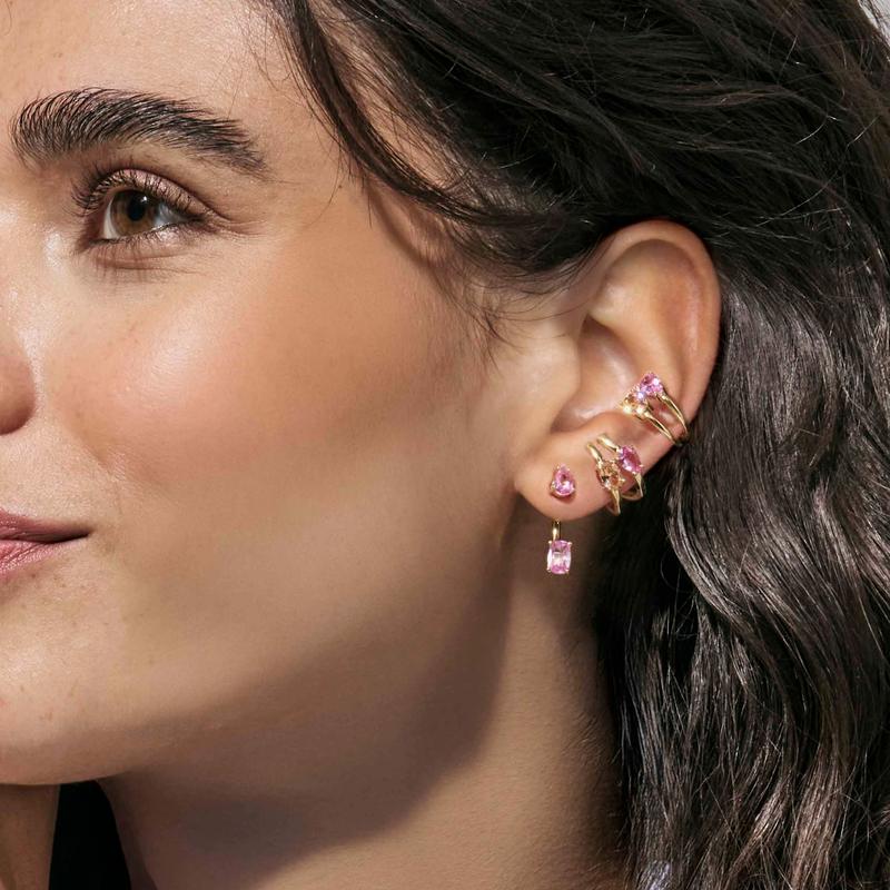 Nomination Gold Colour Wave Aurora Multi-Color Drop Earrings - Image 6