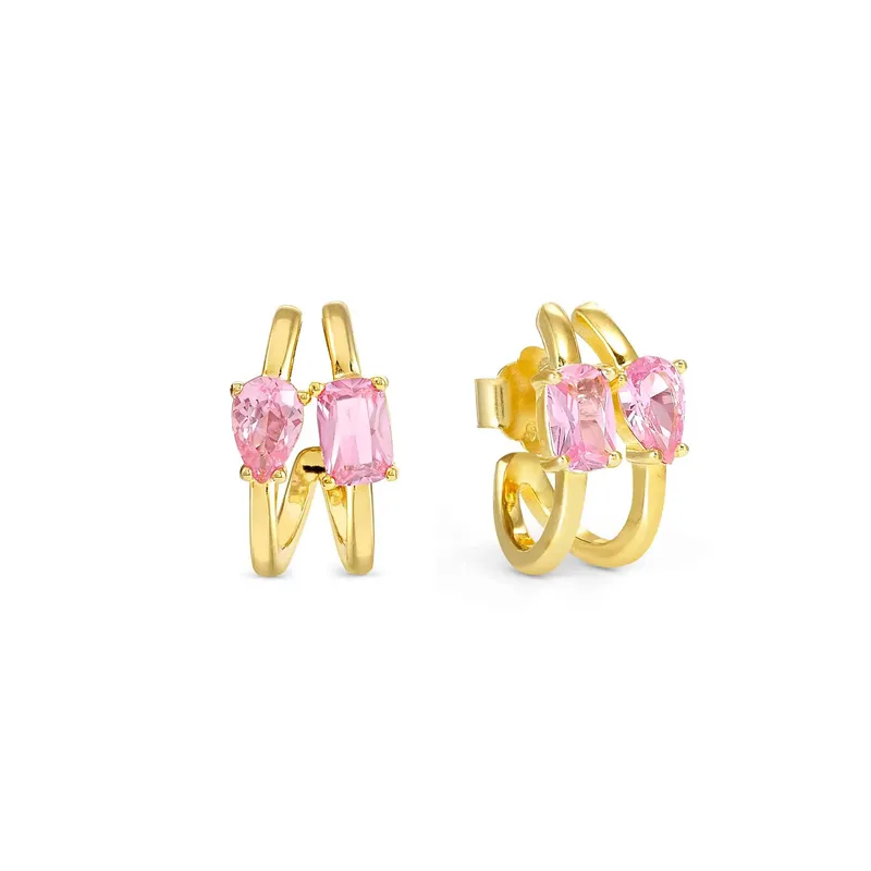 Nomination Colour Wave Aurora Ed Gold Hoop Earrings - Image 4