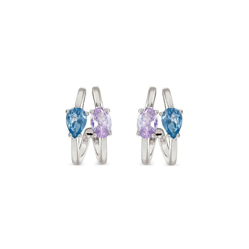 Nomination Silver Colour Wave Aurora Hoop Earrings