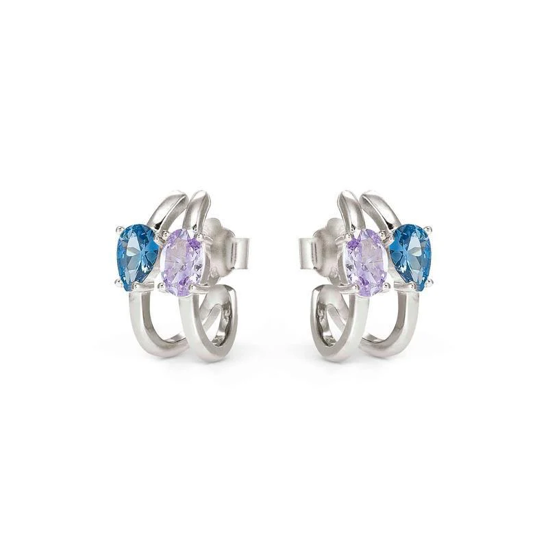 Nomination Silver Colour Wave Aurora Hoop Earrings - Image 4