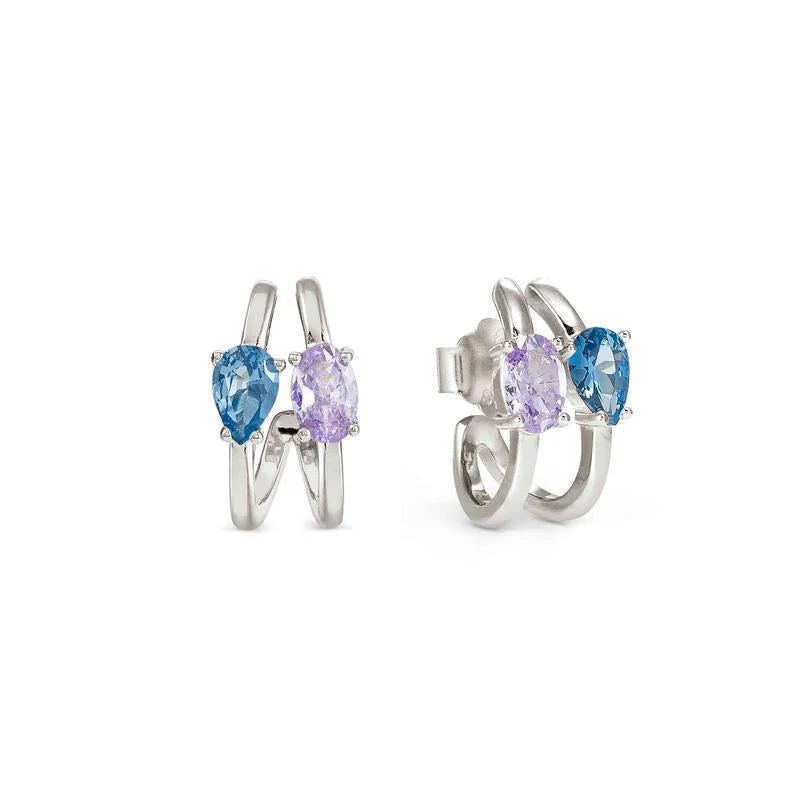 Nomination Silver Colour Wave Aurora Hoop Earrings - Image 5
