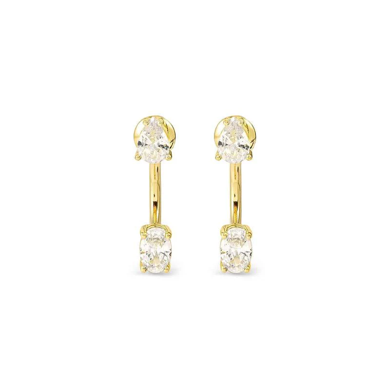 Nomination Colour Wave Aurora Silver Ear Jackets with Dazzling White Cubic Zirconia - Image 3