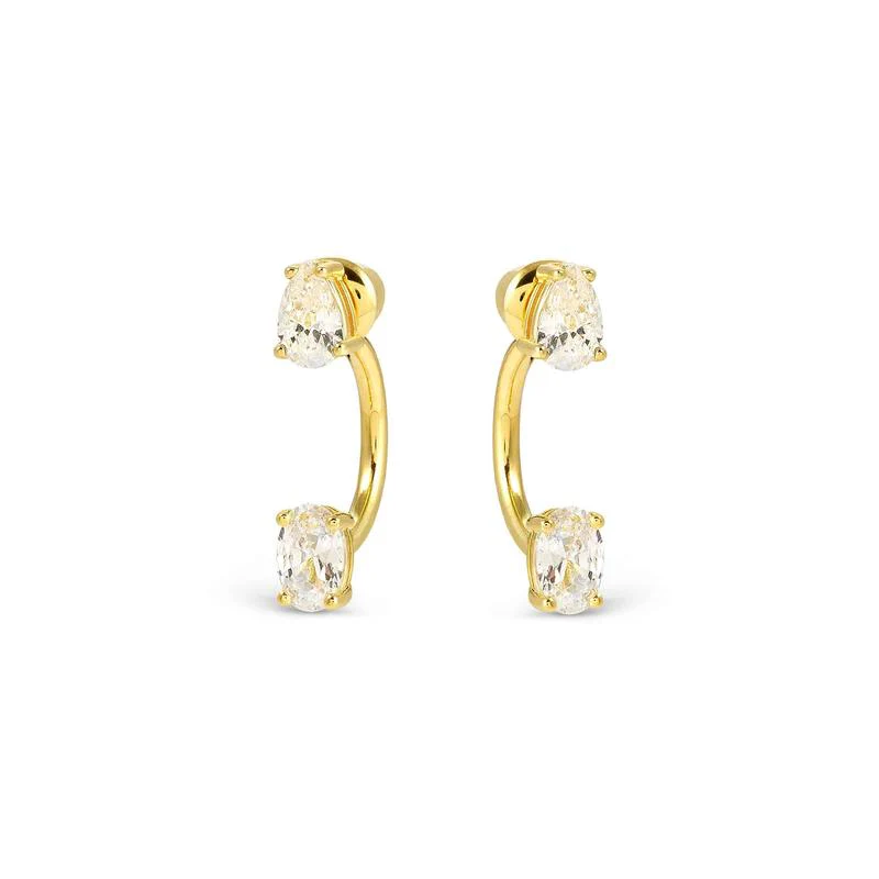Nomination Colour Wave Aurora Silver Ear Jackets with Dazzling White Cubic Zirconia - Image 4