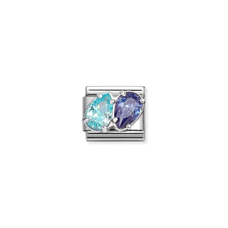Nomination Composable Classic Charm Link, Dual Blue Drop
