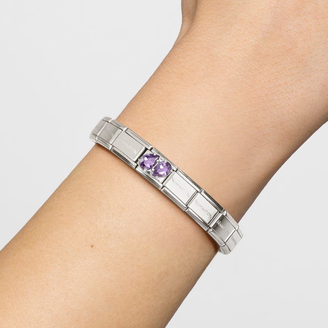 Nomination Composable Classic Link, Purple Cubic Zirconia Drops - Image 2
