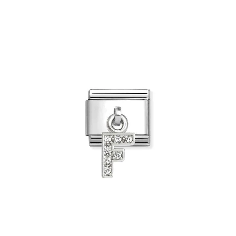 Nomination Composable Classic Link, Sparkling Letter F