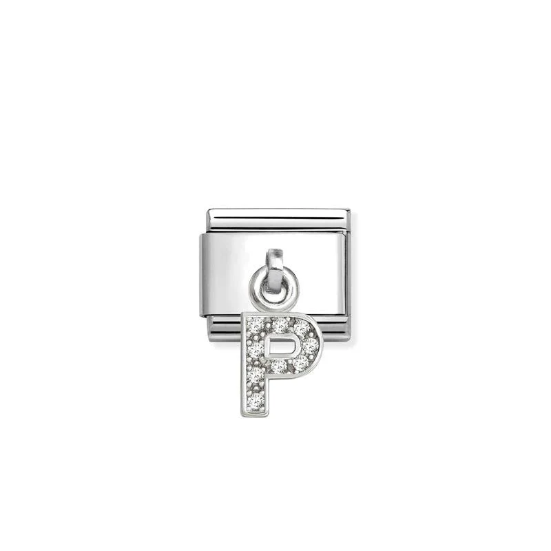 Nomination Composable Classic Link, Sparkling Letter P