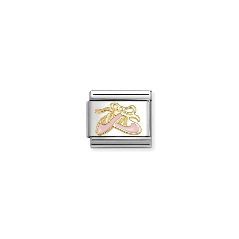 Nomination Composable Classic Link, Gold Pink Dance Shoes