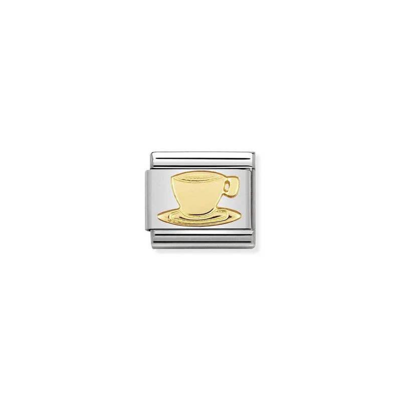 Nomination Composable Link Coffee Cup, 18K Gold