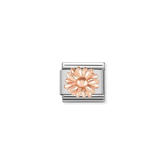 Nomination Composable Link Daisy, 9K Rose Gold