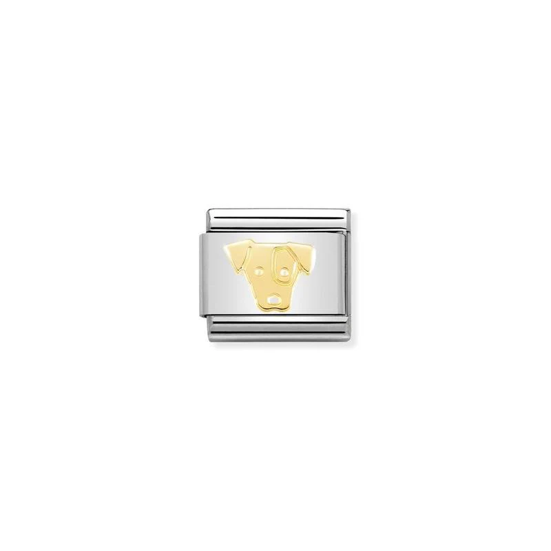 Nomination Composable Link Jack Russell Dog, 18K Gold