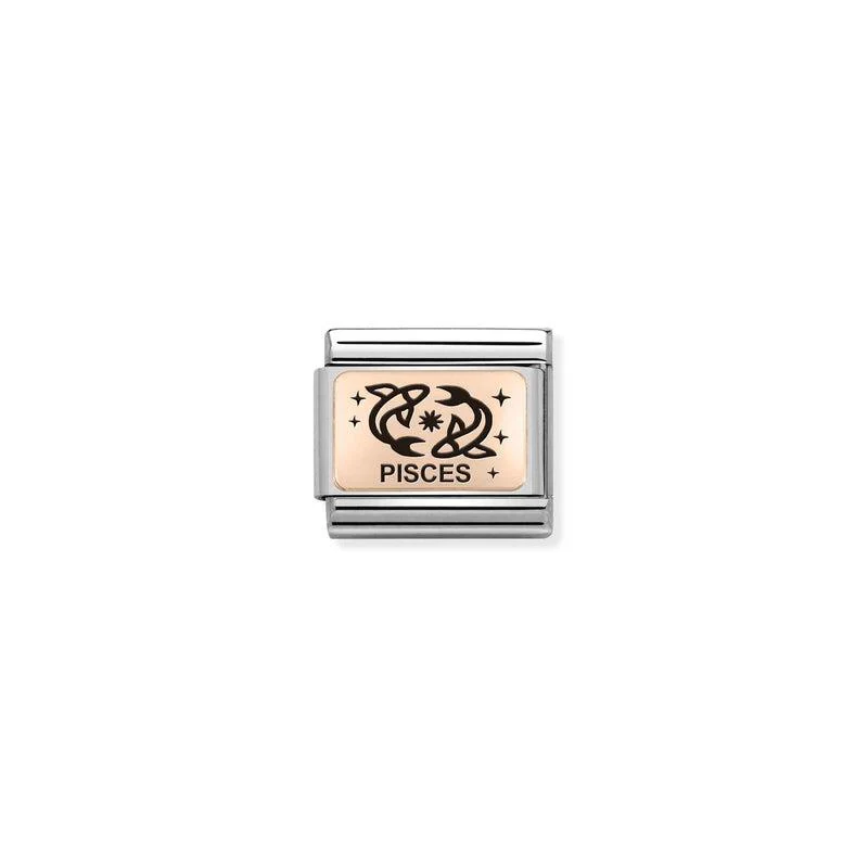 Nomination Composable Link Pisces, 9K Rose Gold