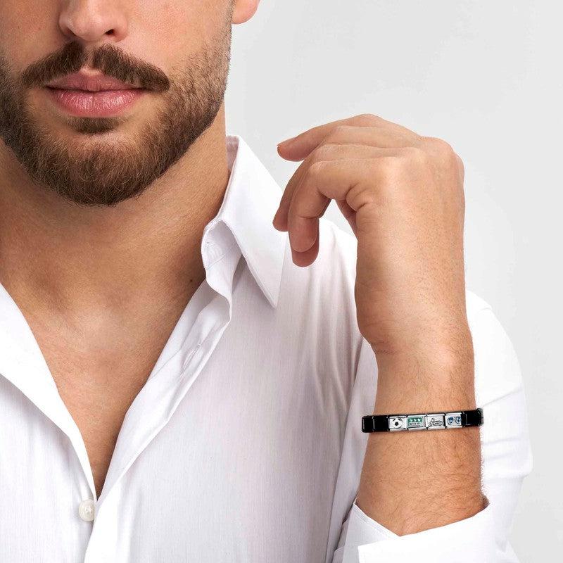 Nomination Composable Link Raised Hearts, Cubic Zirconia, Silver - Image 3
