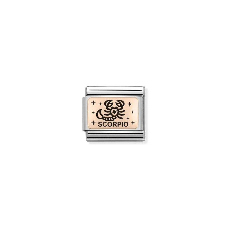 Nomination Composable Link Scorpio, 9K Rose Gold