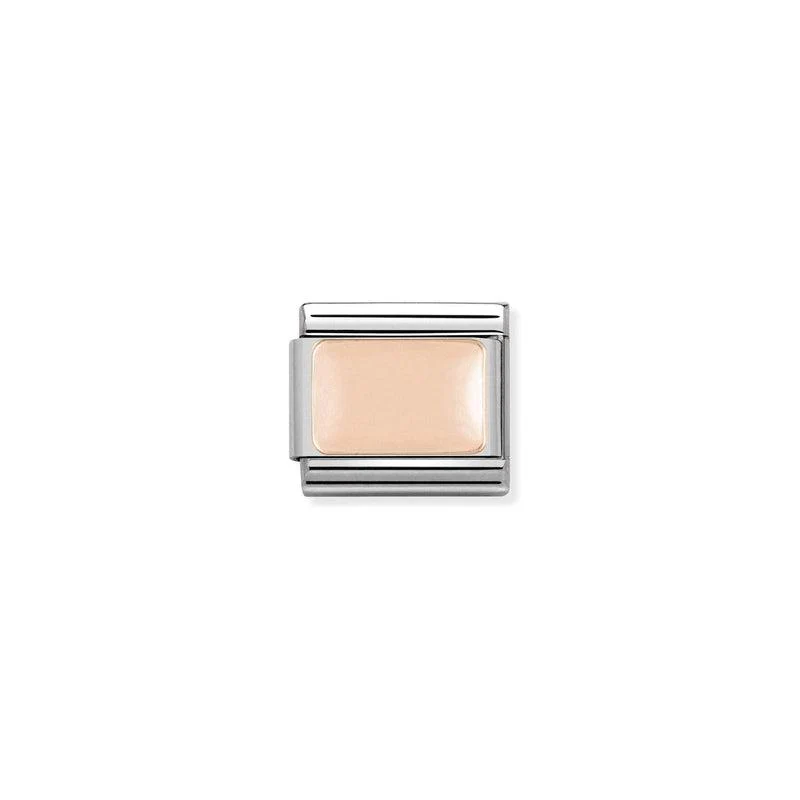 Nomination Composable Link Smooth Plate, 9K Rose Gold