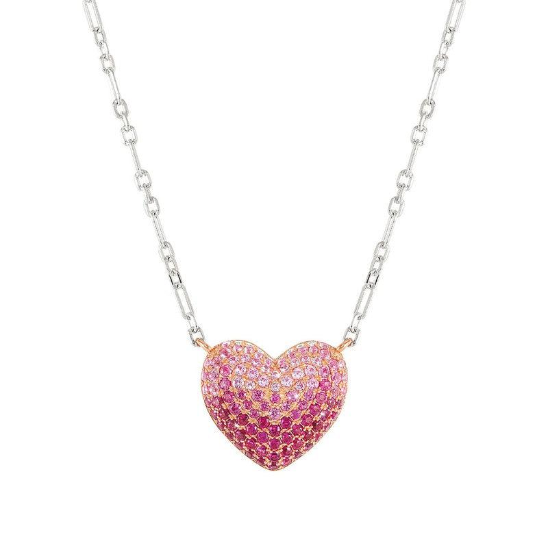 Nomination Crysalis Necklace, Heart, Pink Cubic Zirconia, Silver - Image 3