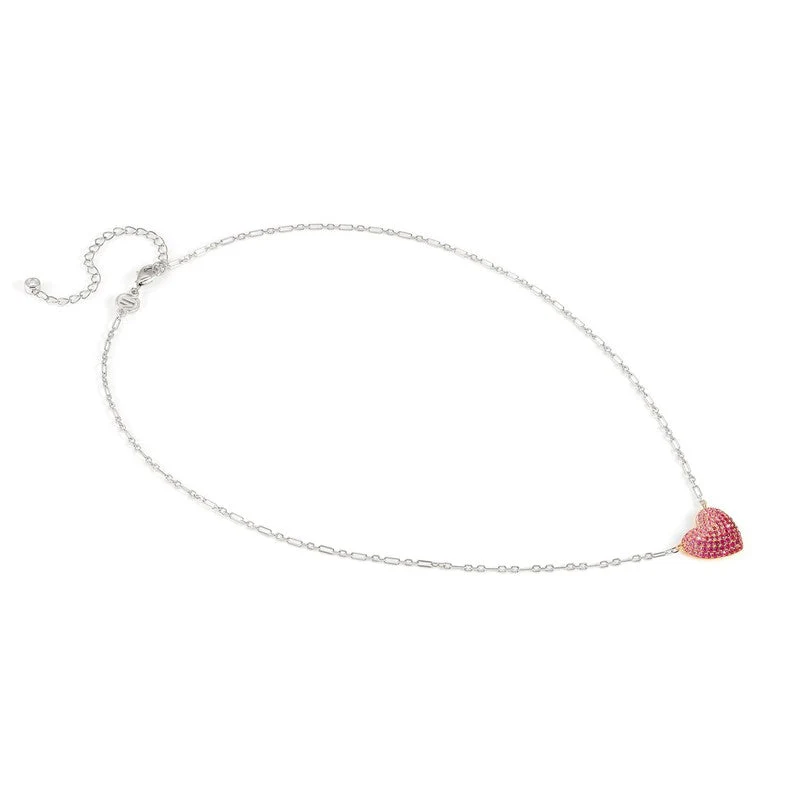 Nomination Crysalis Necklace, Heart, Pink Cubic Zirconia, Silver - Image 4