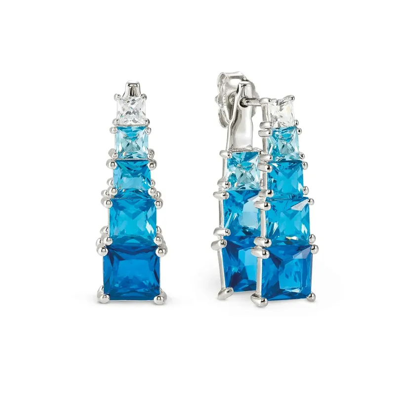 Nomination Daytonight Earrings with Cubic Zirconia, Sterling Silver - Image 2